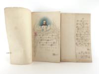 Kranner, Johann. Kalligraphisches Gesuch um Verleihung des Titels eines kaiserlichen und königlichen Hofsteinmetzmeister