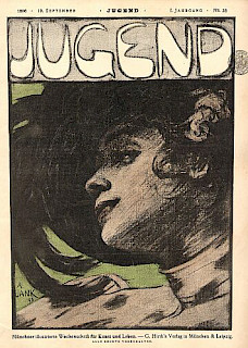 Jugend. Münchner illustrierte Wochenschrift für Kunst und Leben. Jg. 1896 1. Jg. Heft Nr. 38  Titelblatt: Angelo Jank, München EUR 15,00	Bestellnr.:	  j 9621b